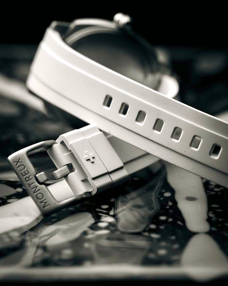 20mm White FKM Rubber Strap