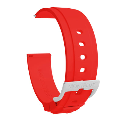 20mm Red FKM Rubber Strap