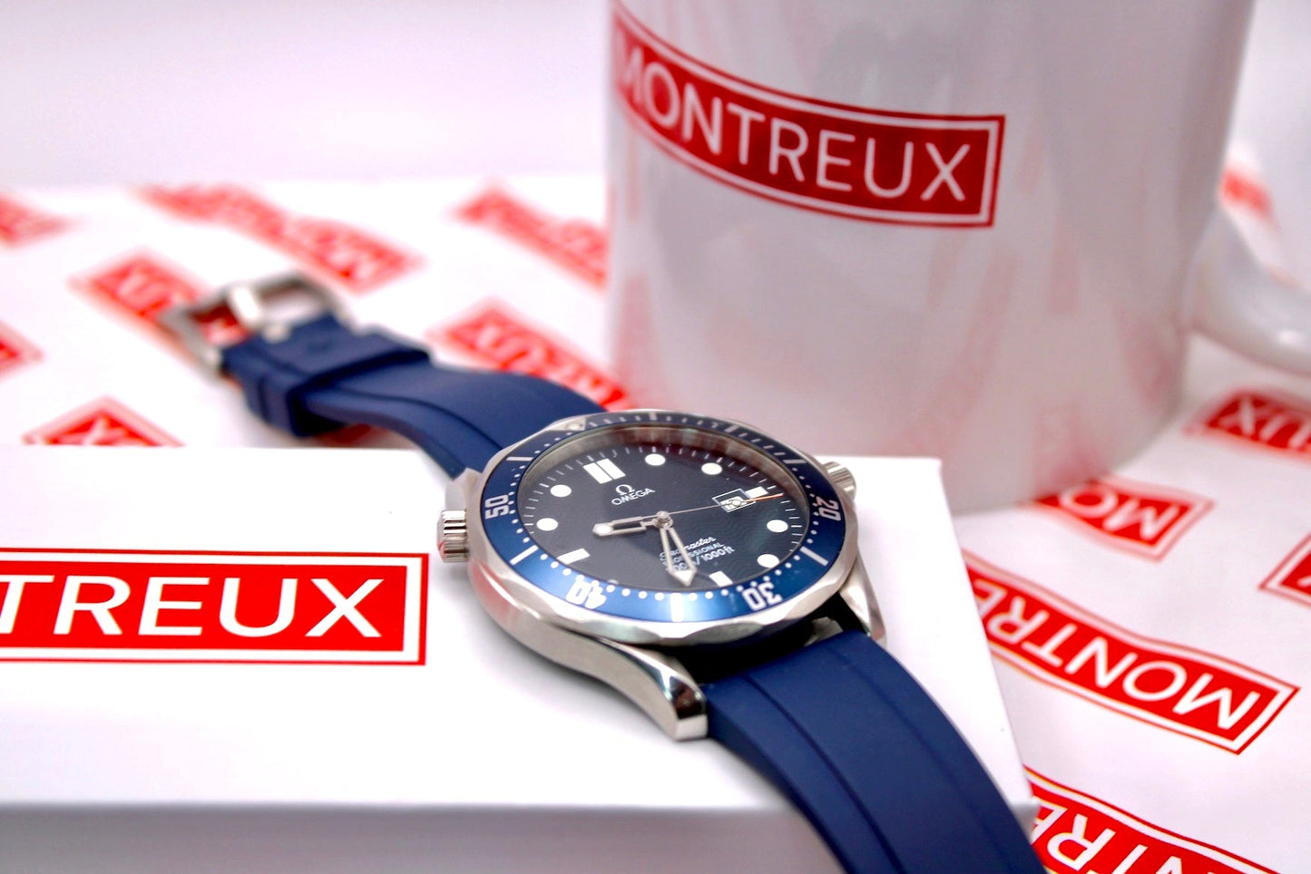 22mm Navy Blue FKM Rubber Strap
