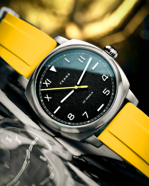 20mm Yellow FKM Rubber Strap