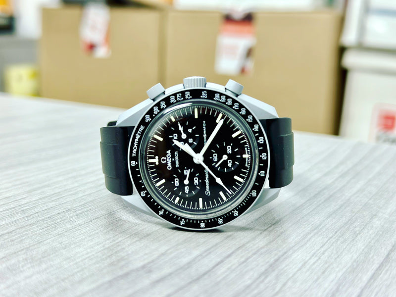 22mm Black FKM Rubber Strap