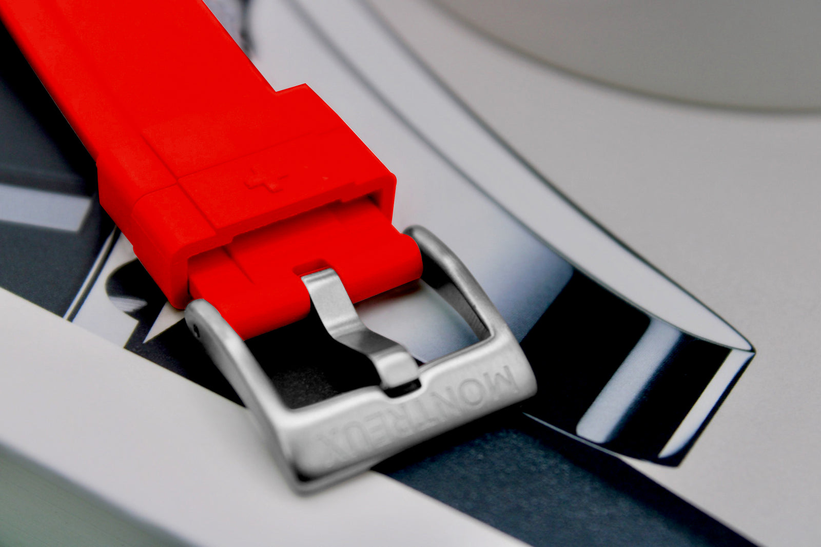 20mm Red FKM Rubber Strap