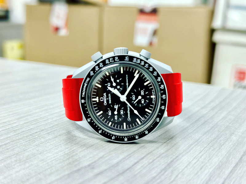 20mm Red FKM Rubber Strap