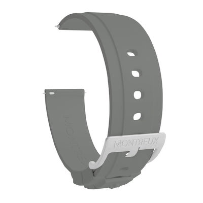 20mm Gray FKM Rubber Strap