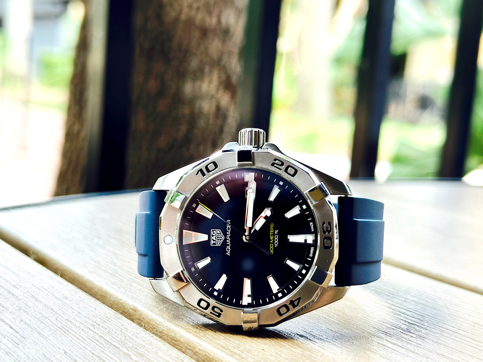 22mm Navy Blue FKM Rubber Strap