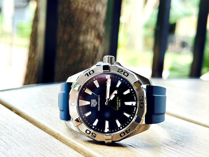 20mm Navy Blue FKM Rubber Strap