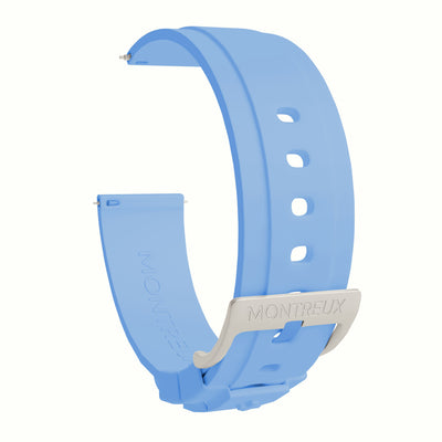 20mm Miami Blue FKM Rubber Strap