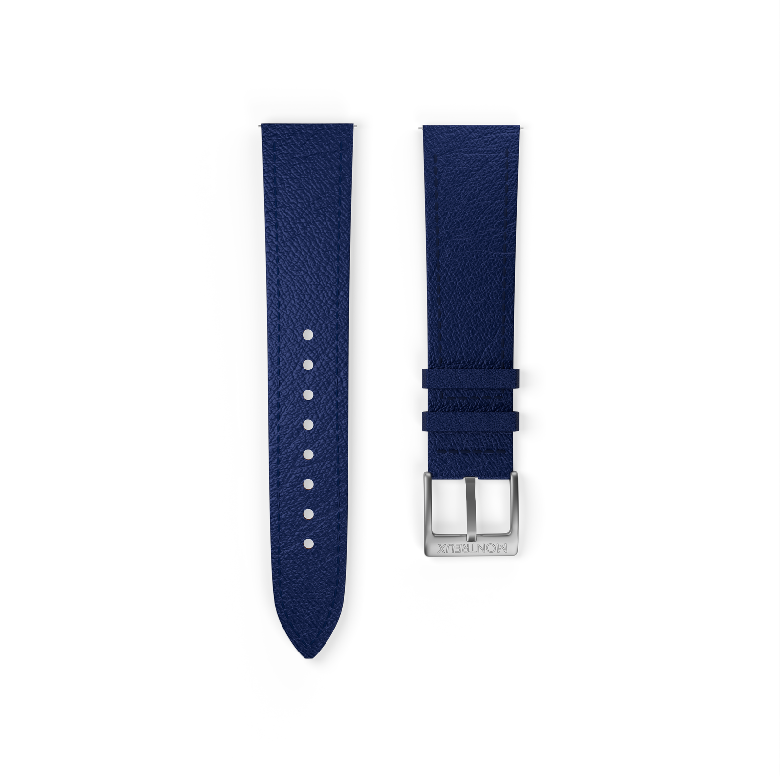 20mm Navy Blue French Epsom Leather Strap