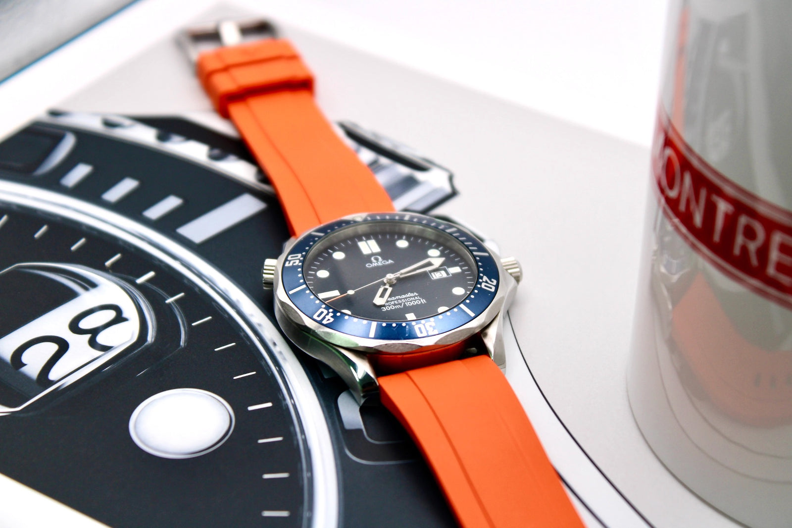 20mm Orange FKM Rubber Strap