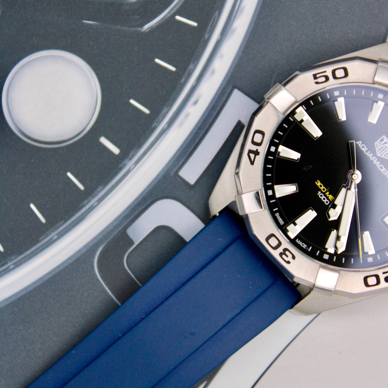 22mm Navy Blue FKM Rubber Strap