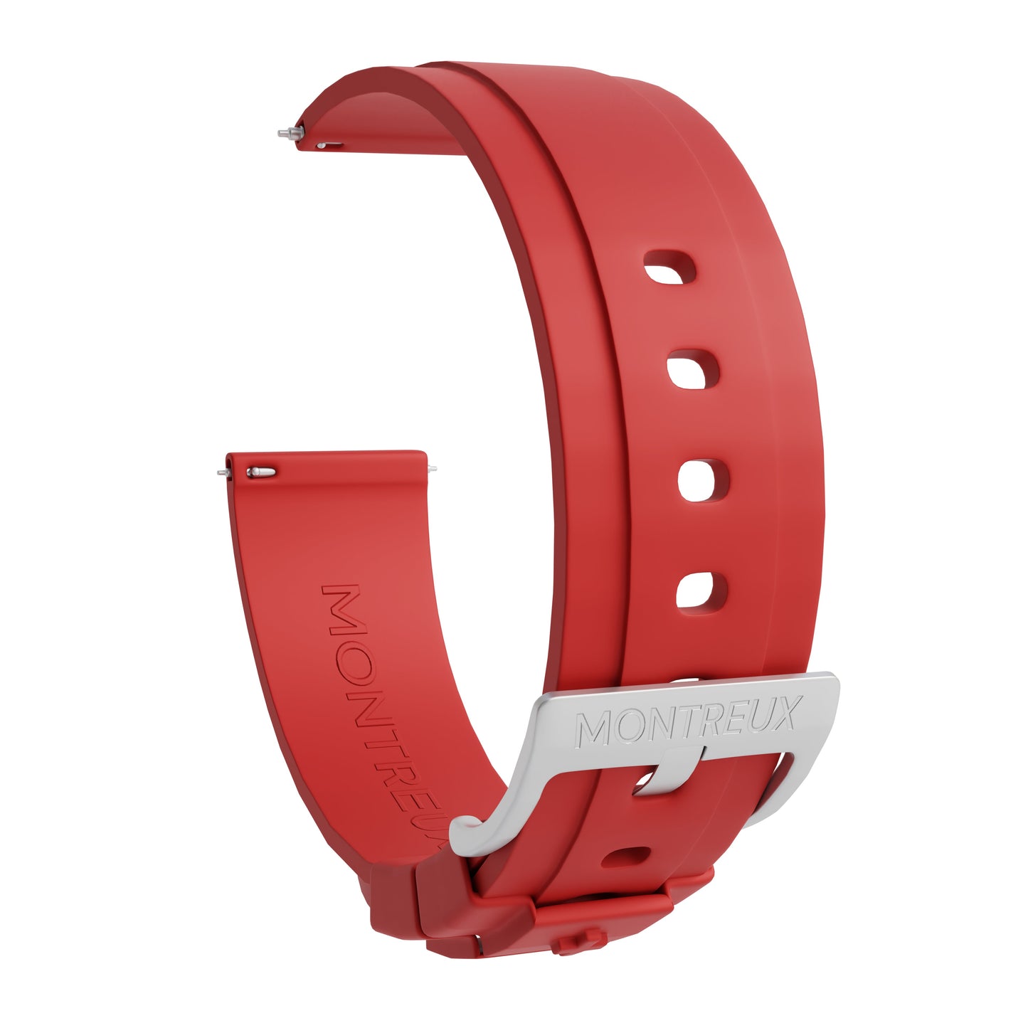 22mm Dark Red FKM Rubber Strap