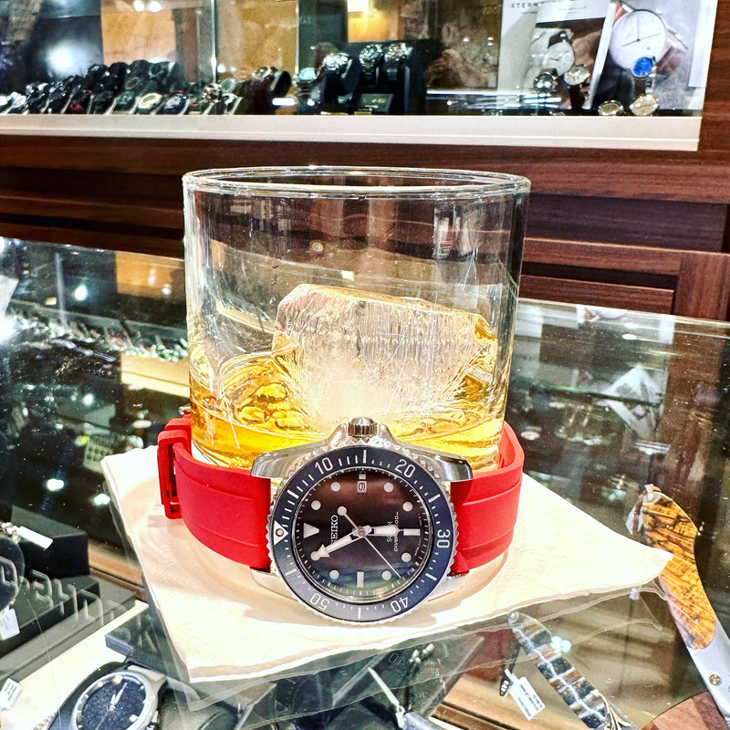 20mm Red FKM Rubber Strap