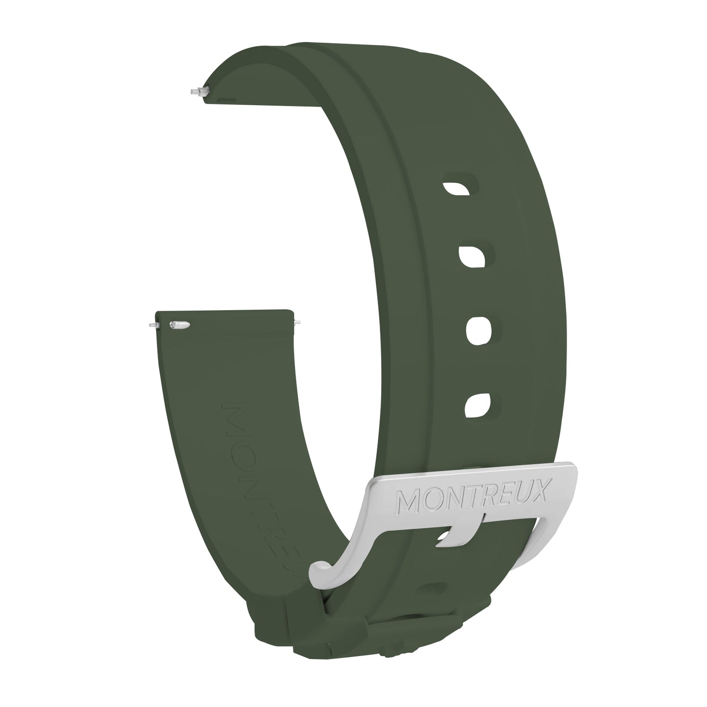 20mm Olive Green FKM Rubber Strap